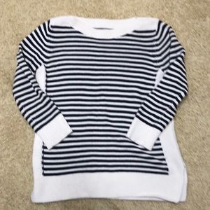 Boat neck striped sweater